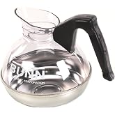 Bunn 06100.0101 64 oz. Easy Pour Coffee Decanter with Black Handle and Stainless Steel Bottom
