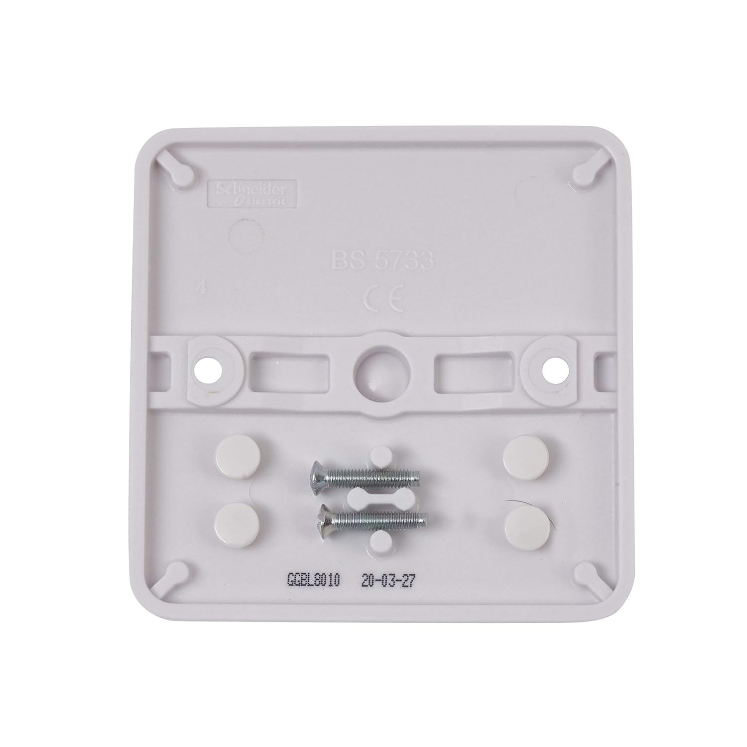 Schneider Electric - Lisse White Moulded, Single Blank Plate, GGBL8010, White, Pack of 10, 1 Gang, 1 Gang - Image 5