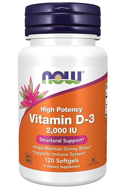 NOW FOODS – VIT D-2000IU 120 SGELS (PACK OF 3)
