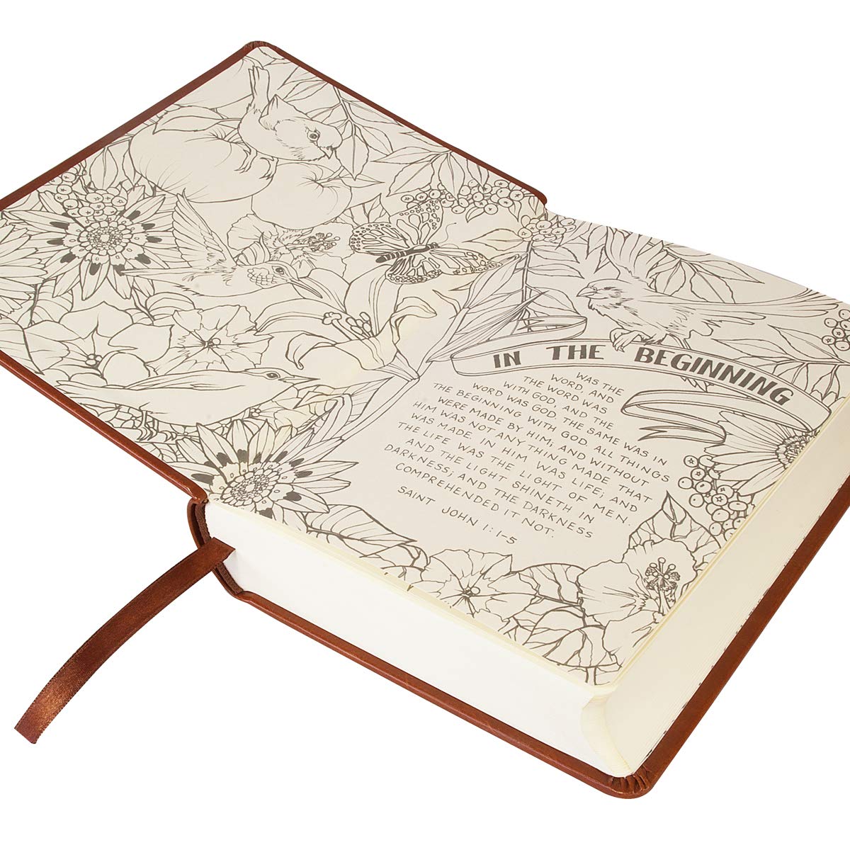 KJV Holy Bible, My Creative Bible, Faux Leather Hardcover - Ribbon Marker, King James Version, Saddle Tan w/Elastic Closure (KJV Creative Editions) KJV Holy Bible, My Creative Bible, Faux Leather Hardcover - Ribbon Marker, King James Version, Saddle Tan w/Elastic Closure (KJV Creative Editions) Hardcover