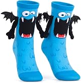 Crazy Socks for Kids Toddler Silly 3D Wings Monster Novelty Crew Socks | Wacky Funny Novelty Crew Socks for School Crazy Sock Day & Spirit Week, Soft Breathable Cotton Fits Toddlers & Kids.
