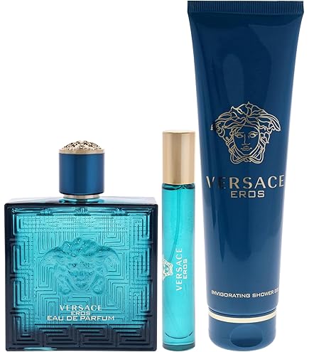 Amazon.com : VERSACE EROS by Versace 3 PIECE GIFT SET - 3.4 OZ EAU