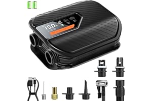 Vockjour 50PSI Paddle Board Pump Electric Portable,SUP Air Compressor with Auto-Off, Deflation Function and Wireless for Inflatables, Kayaks and Boats