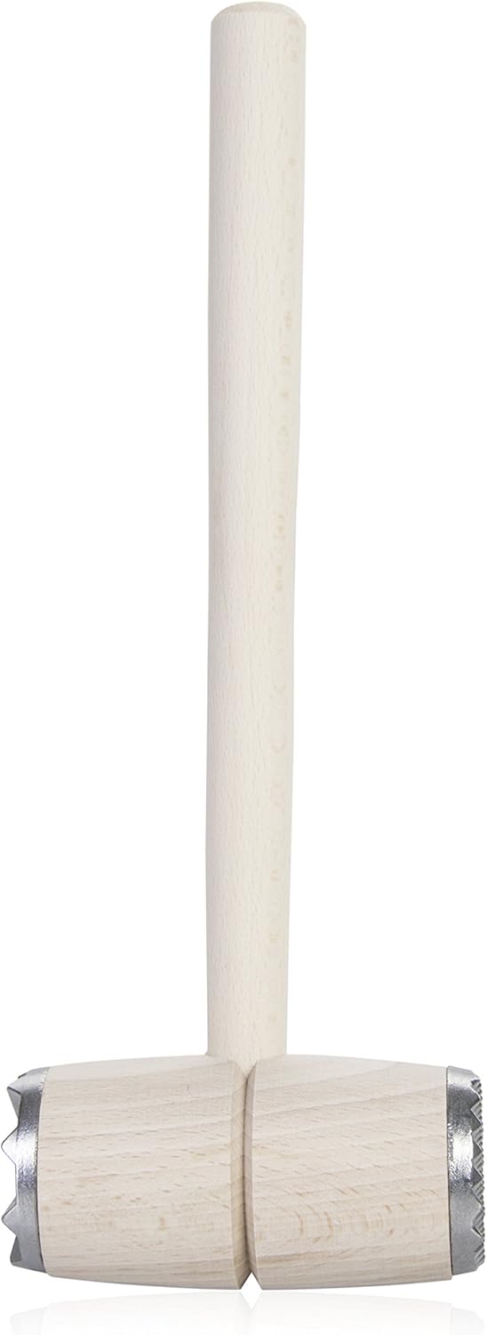 Wenco Fleischklopfer mit Metallkappen, Buchenholz/Metall, Holz, 541473