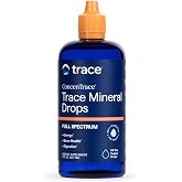 Trace Minerals ConcenTrace Mineral Drops, 70+ Ionic Minerals, 8 fl oz | Sourced from the Great Salt Lake, Liquid electrolyte concentrate, Remineralizes RO water, Supports energy, digestion &amp; bones