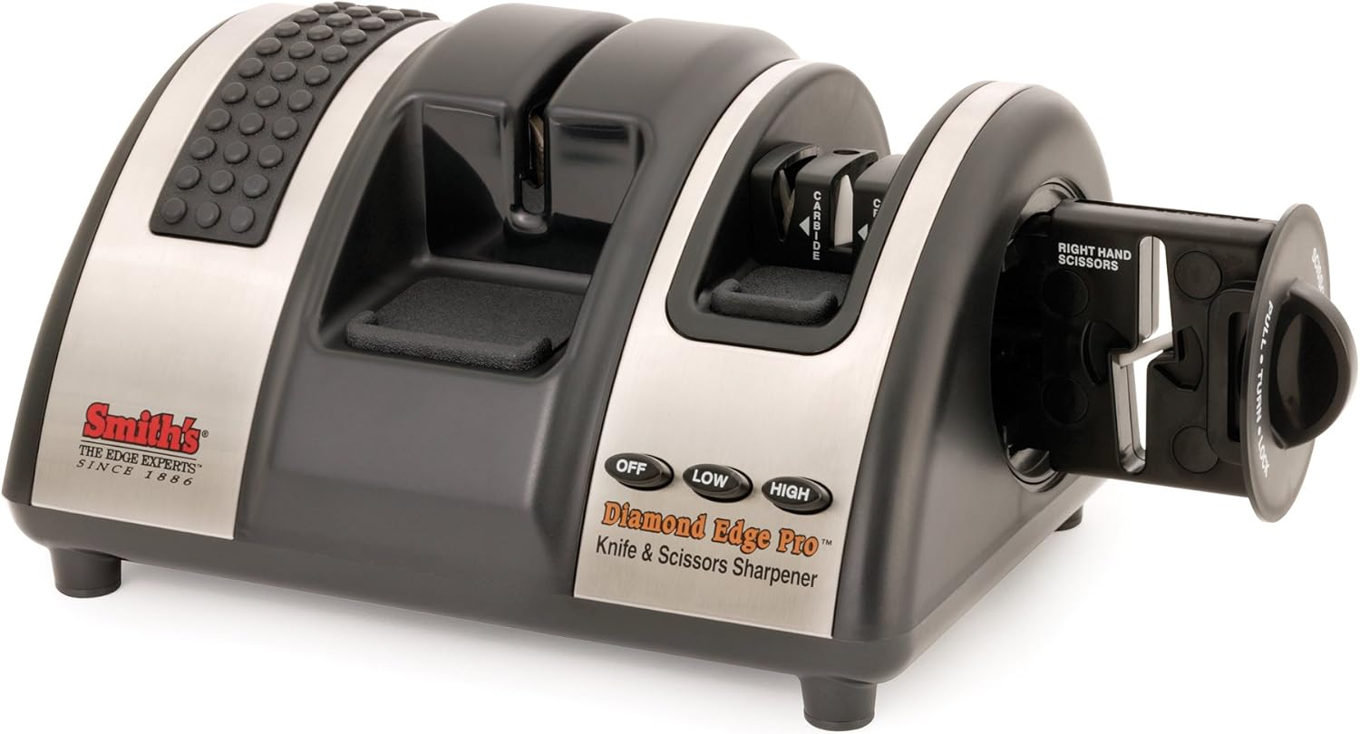Smith'S 50023 Diamond Edge Pro Electric Knife and Scissors Sharpener