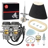 Carburetor Carb and Air Filter Foam Fuel Valve Petcock For Yamaha Raptor 660 660R YFM660R 2001 2002 2003 2004 2005
