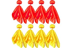 HIOHWEFH 8 Pcs Penalty Flag Football Flags, Challenge Flag, for Referee, Lacrosse, Sports Fan for Football Games Party Accessory Referee Game Party(4 Red, 4 Yellow)