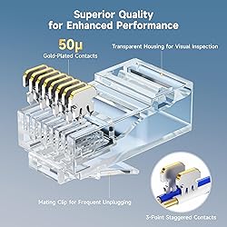 Cable Matters 100-Pack CAT6 RJ45 Modular