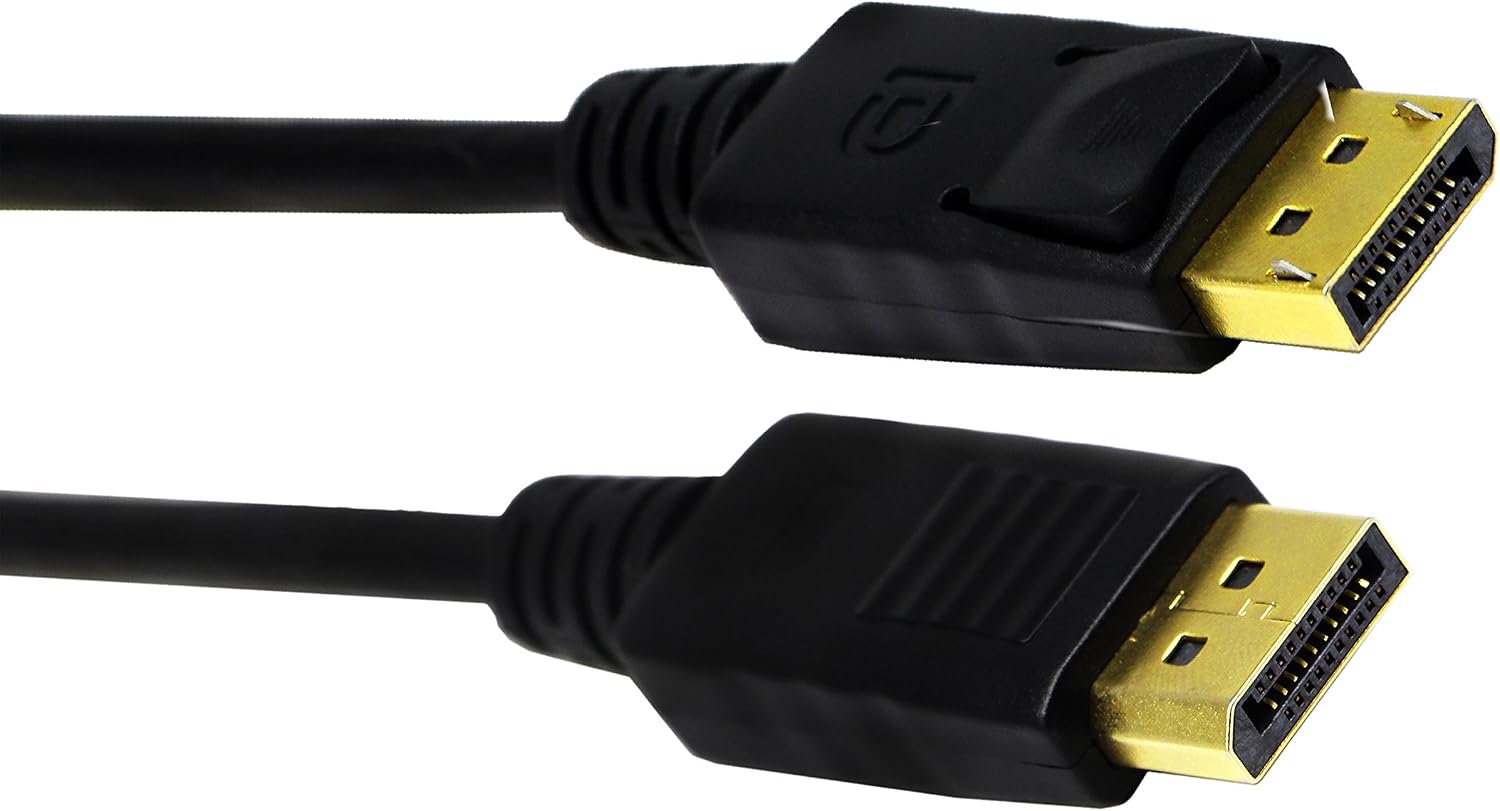 zdyCGTime DP to DP Cable,Gold Plated 90 Degree Up Displayport Male to Displayport Male Audio and Video Extender Adapter Cable.(30 CM/1Pack) - Image 5