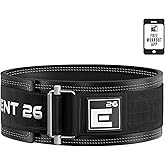 Element 26 Hybrid Leather Weight Lifting Belt for Men & Women - Self locking Adjustable Leather Belt for Powerlifting, Olympic lifting & Functional Fitness - Weight Belt, Squat Belt, Back Support
