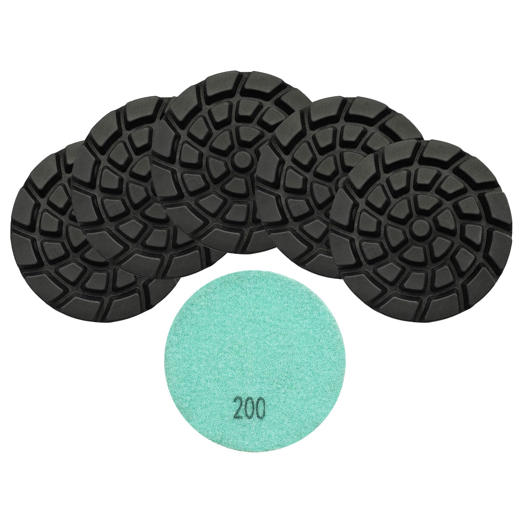 Diamond Concrete Polishing Pads - BRSCHNITT 6pcs 4 inch Grit#200 Resin Bond Renew Pads Beton Floor Renew Reparing Disk