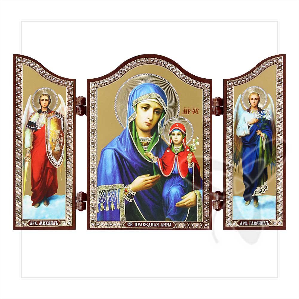 NKlaus - Saint Anna - Christian Icon - Triptych - Anna Pravednaja - Ikona gift 1435 โ image 1