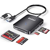 SD Card Reader, Beikell 4 in 1 Dual Connector (USB&USB C) USB C to Micro SD Memory Card Reader OTG Adapter -Supports SD/SDHC/