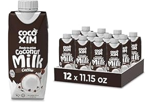 COCOXIM Ready to Drink Coffee Coconut Milk – 11 oz (Pack of 12) | 100% Vegan & Plant Based | Halal & Kosher Certified | Gluten & Lactose Free | Perfect to Add to Cereals, Smoothies and Desserts