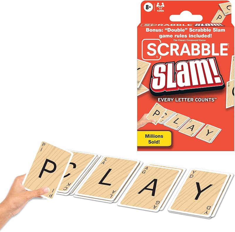 Winning Moves Scrabble Slam – Fast Card Word Game by Winning Moves