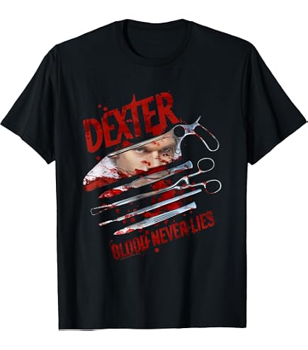 Amazon.com: Dexter T-Shirt, Men's, Unisex-Adults, Black, Small