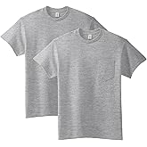 Gildan Adult Ultra Cotton T-Shirt with Pocket, Style G2300, 2-Pack