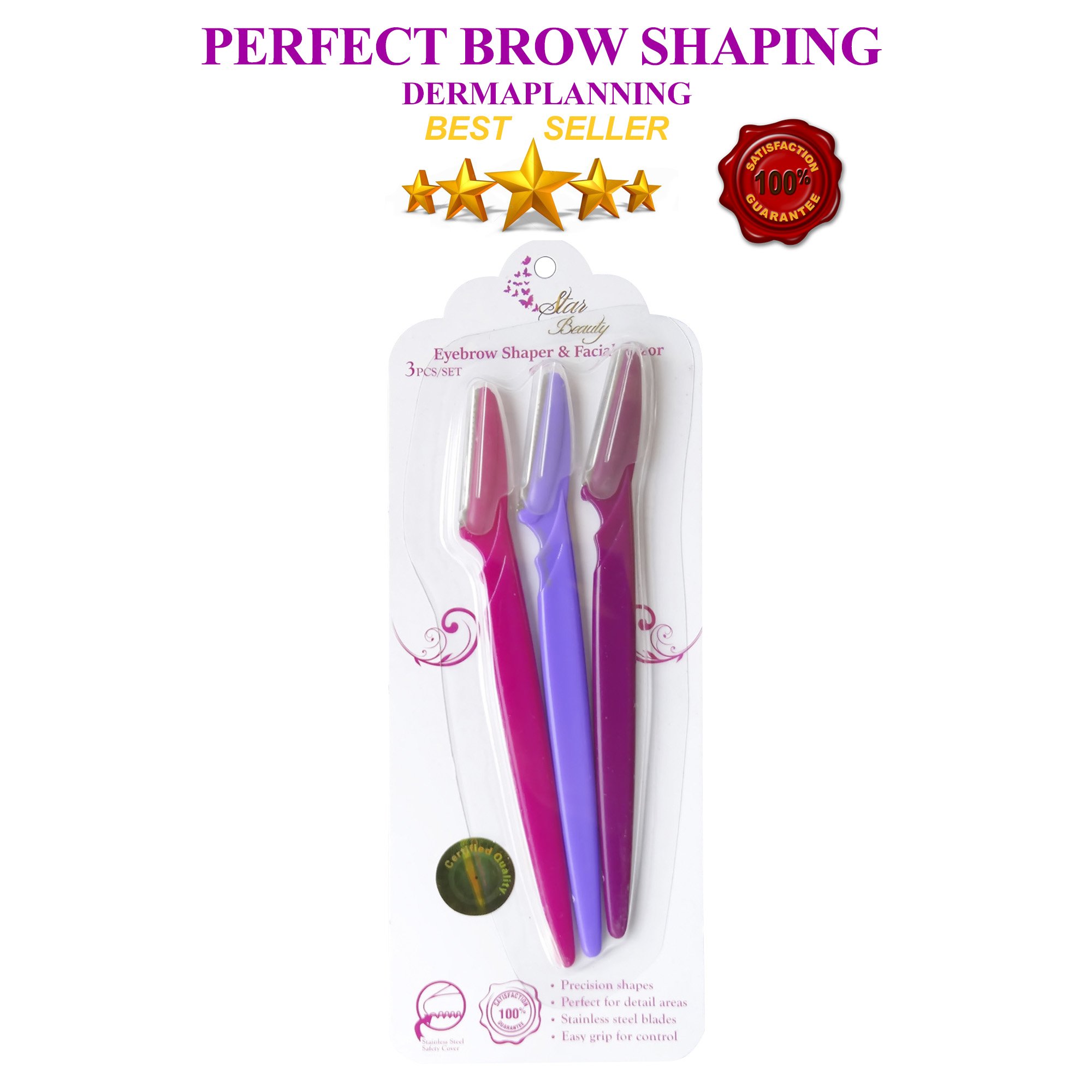 Dermaplaning Womens Eyebrow Razor Shaping Perfect Women's Facial