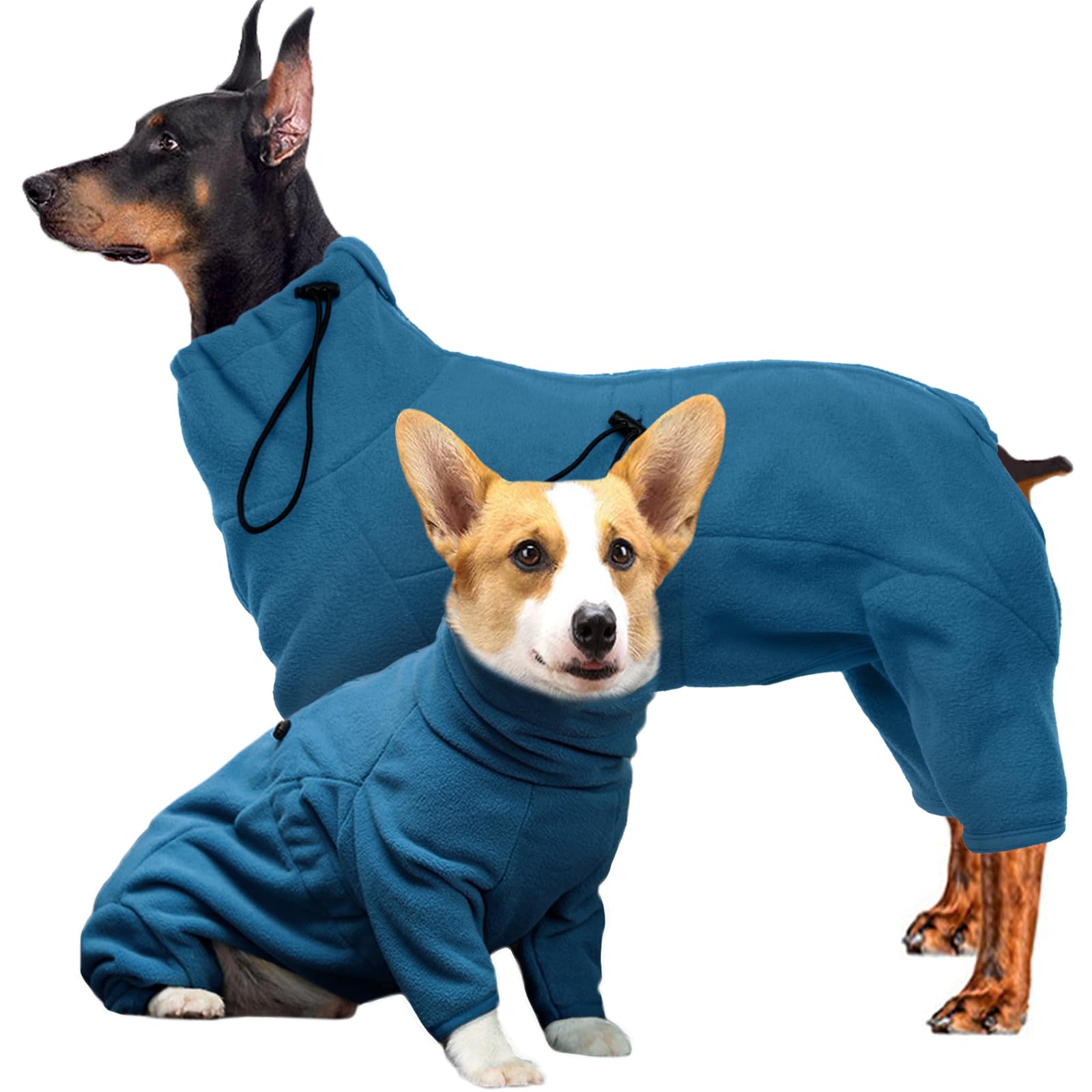 Photo 1 of ROZKITCH Dog Pjs Large Breed, Pet Windproof Warm Cold Weather Jacket Vest Cozy Jumpsuit Apparel Outfit Clothes for Small Medium Large Dog Walking Sleep XL