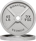 Deep Dish 2-Inch Olympic Cast Iron Weight Plates