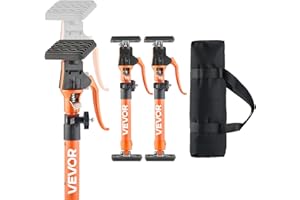 VEVOR Cabinet Jack Support Pole, 2-Pack, 15.75-23.6 Inch Steel Telescopic Quick Support Rod, Adjustable 3rd Hand System up to