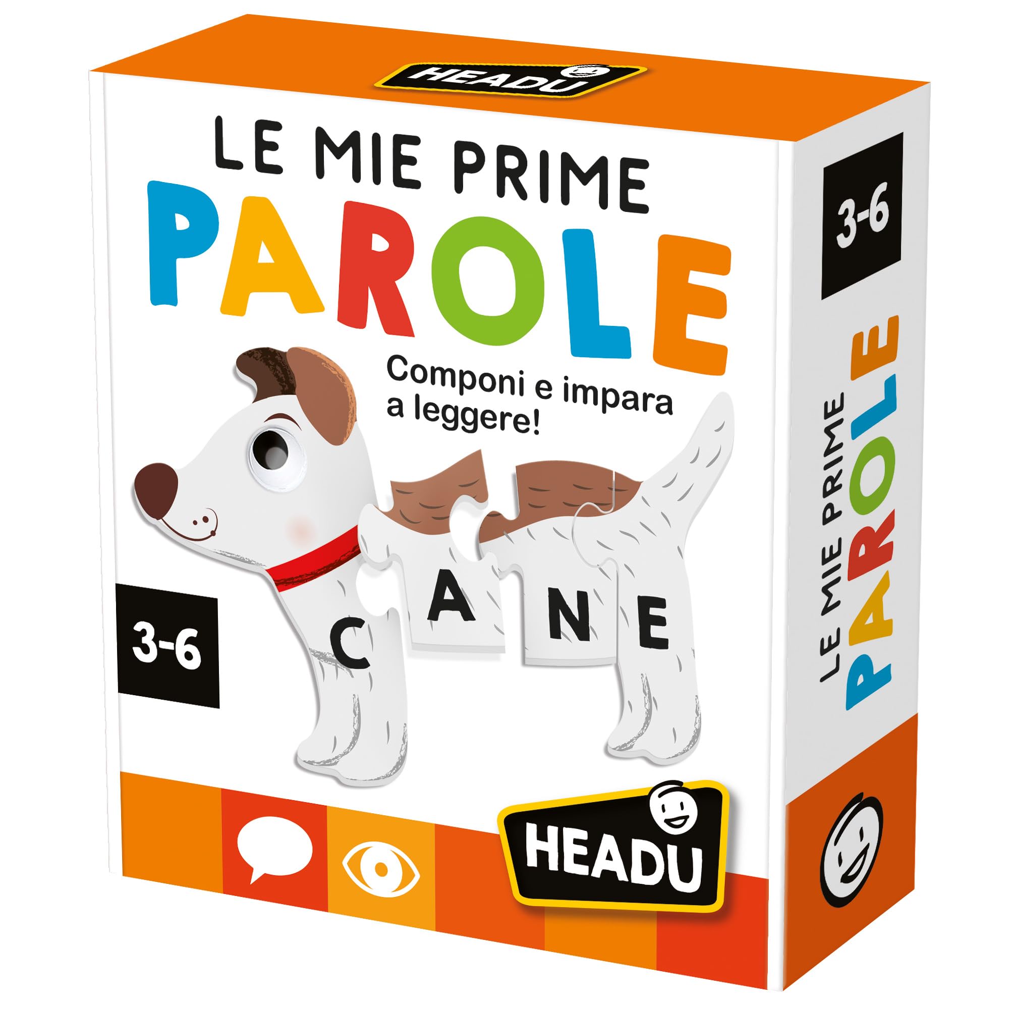 Headu -My First Words Educational Games, Multicolor, IT23127