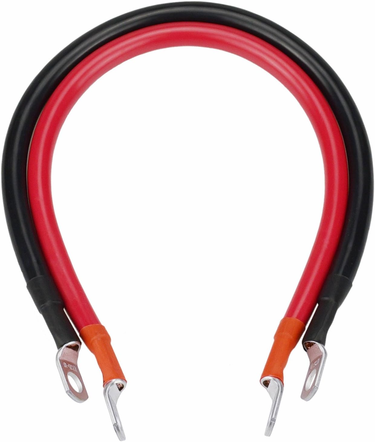 thumbnail interactive-video image 1 of 2 Pack IMountek 2 AWG Pure Copper Battery Cables - Multiple Lengths For Car, Solar, RV & Inverter (Red/Black) 1 of 2