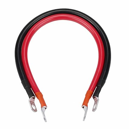 Cllena 3 8 Stud 2 Awg Battery Cable Set For Solar Rv Car Marine Boat Battery Banks 12 Inch Amazon In Car Motorbike