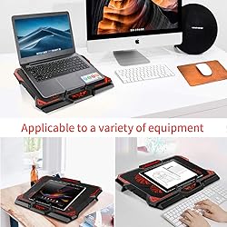Laptop Cooling Pad, Laptop Cooler with 6 Quiet Led