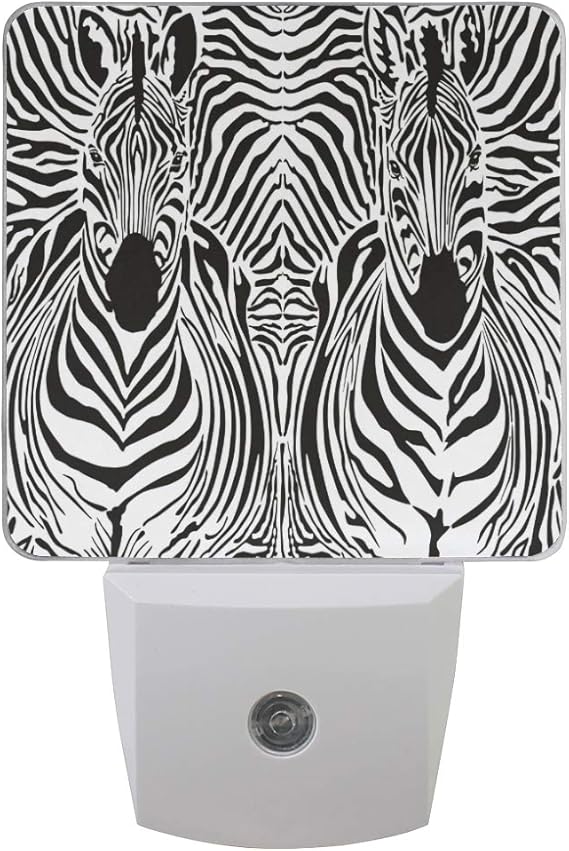 XLING Home Plug in LED Night Light Funny Animal Zebra Stripe Pattern