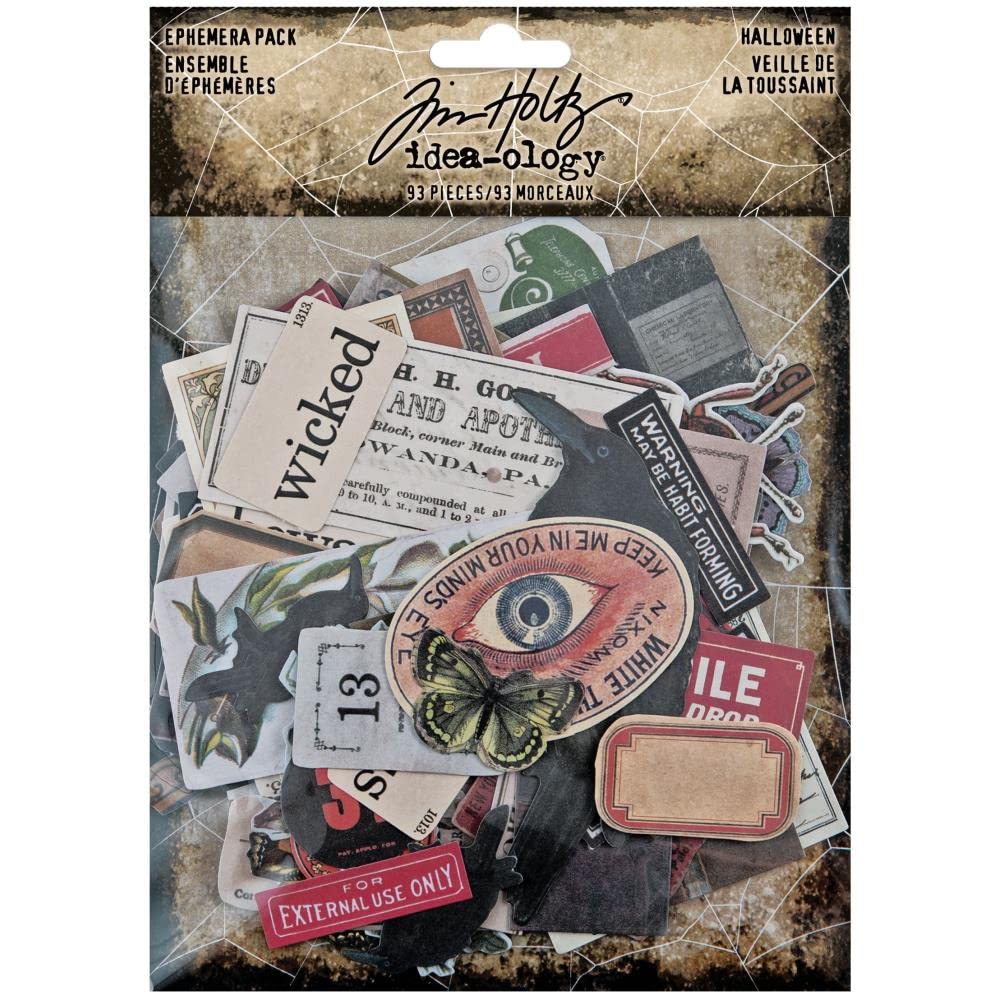 Tim Holtz 2021 Halloween Idea-Ology, Ephemera, 94151, silver