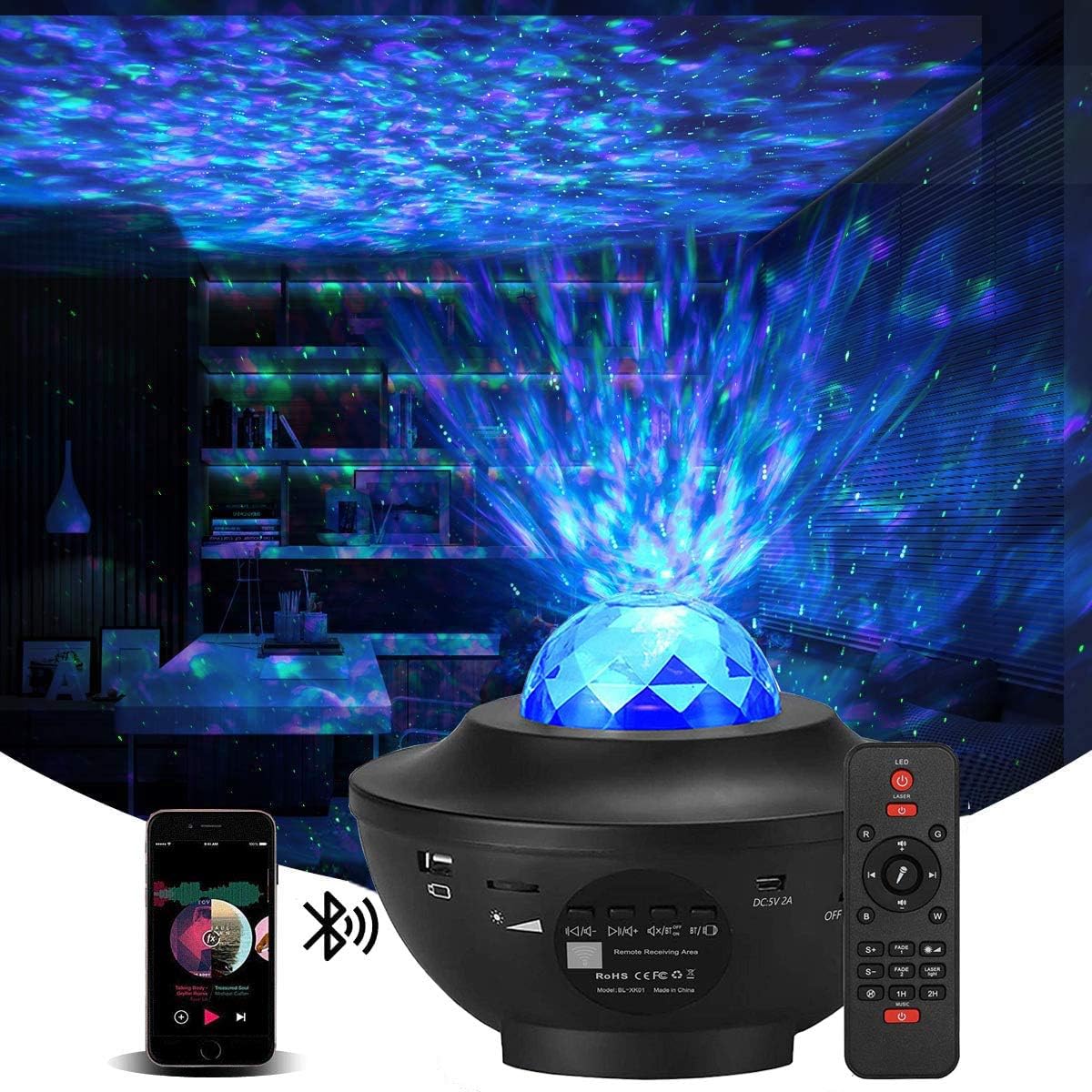 Amazon.com: Laser Star Projector with LED Nebula Galaxy ,Night Light