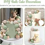 LARDUX 45 PCS Ball Cake Toppers Boho Green Brown DIY Balloon Decorations view 6