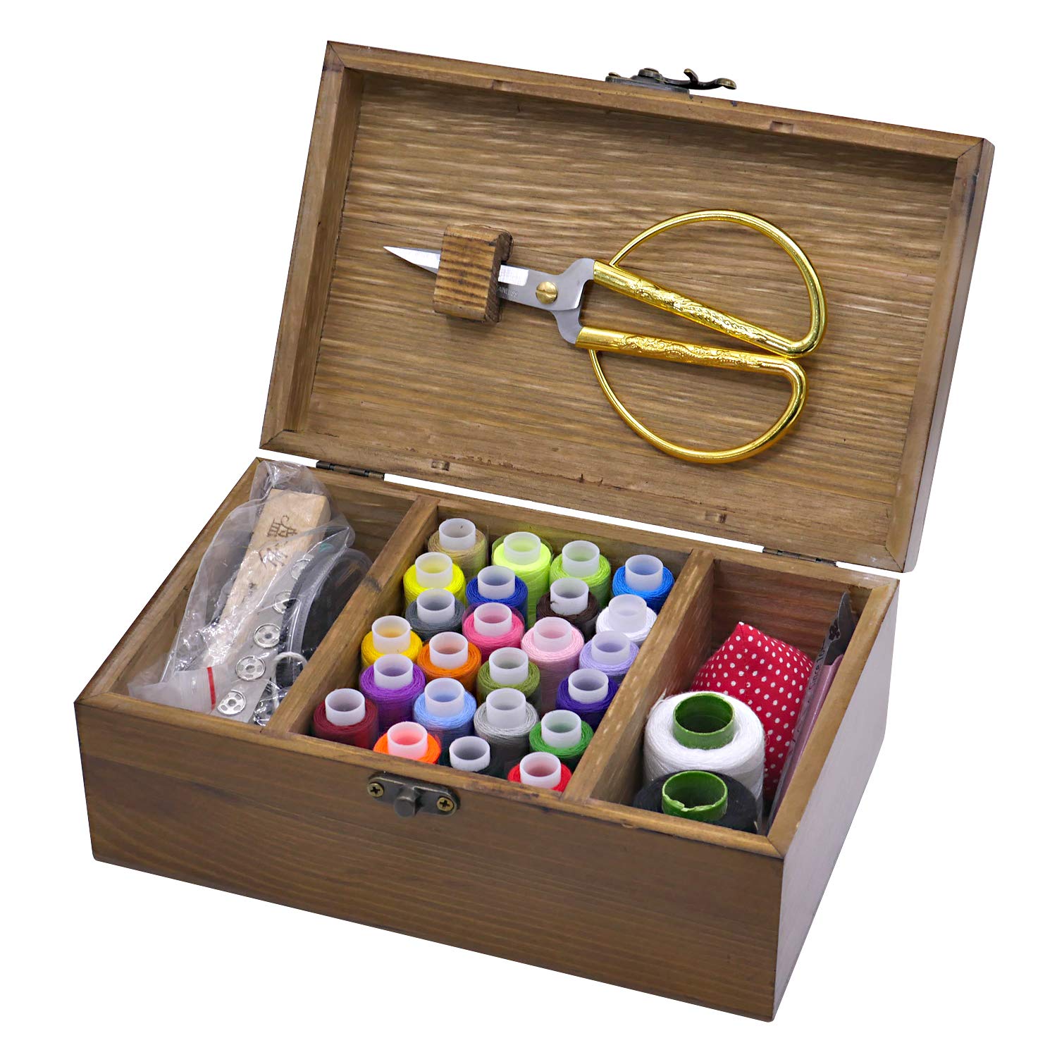 Buy Bettli Sewing Project Kit Wodden Sewing Boxes Organizer with