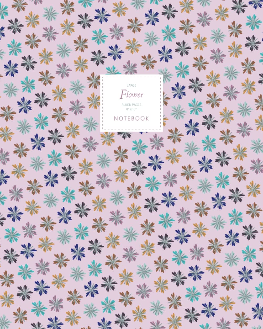 Flower Notebook - Ruled Pages - 8x10 - Premium: (Pink Winter Edition) Fun notebook 192 ruled/lined pages (8x10 inches / 20.3x25.4 cm / Large Jotter)
