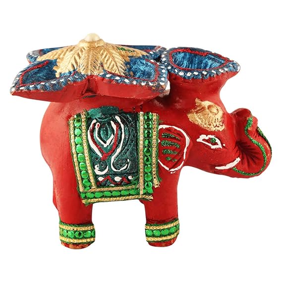 Buy Elephant Diya Diwali Dipawali Hand Made Mitti/Clay lamp (Diyas