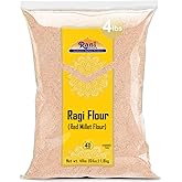 Rani Ragi (Finger Millet) Flour 64oz (4lbs) 1.81kg Bulk ~ All Natural | Vegan | Gluten Friendly | NON-GMO | Kosher | Indian Origin