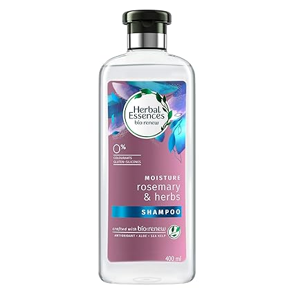 Herbal Essences Rosemary and Herbs SHAMPOO- For Moisturization & Dull Hair - No Paraben, No Colorants, 400 ML