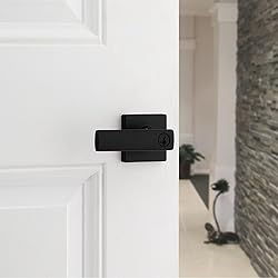 Kwikset Breton Entry Door Handle with Lock and
