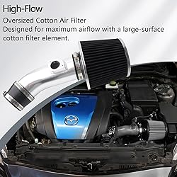 StarTechAuto Cold Air Intake Kit Silver T-304
