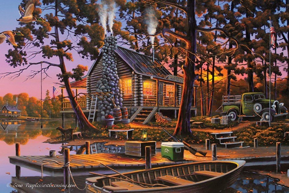 Opening Day Fishing 24"x16" Led Lighted Wall Art
