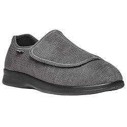 Propét Men's Cush N Foot Slipper, Slate