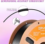 ERYONE 1.75mm TPU Filament 1kg Black Flexible 95A For 3D Printers view 5