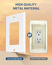 DEWENWILS Metal Wall Plates, UL Listed, Decorator