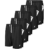 NY Threads 5 Pack Men's Athletic Shorts Quick Dry Loose-Fit Lightweight Running Workout Gym Shorts with Pockets