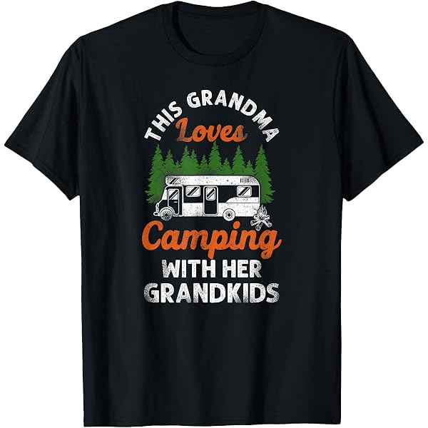 Funny Camping T-Shirt: 'This Grandma Loves Camping With Her Grandkids' – Unisex Tee For Campers & Family Lovers