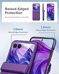 ATATOO for Motorola Razr+ Plus 2024 Case, Built-in
