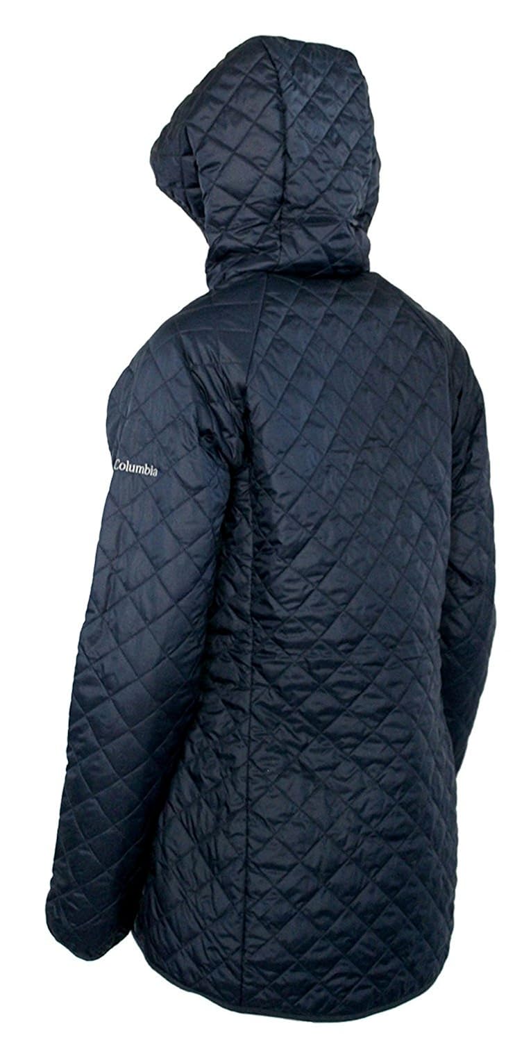 Columbia Women's Blue Square Lodge MId Lightweight Omni Heat Hooded Jacket | eBay