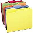 Smead Colored File Folder, 1/3-Cut Tab, Letter Size, Assorted Primary Colors, 100 per Box (11943)